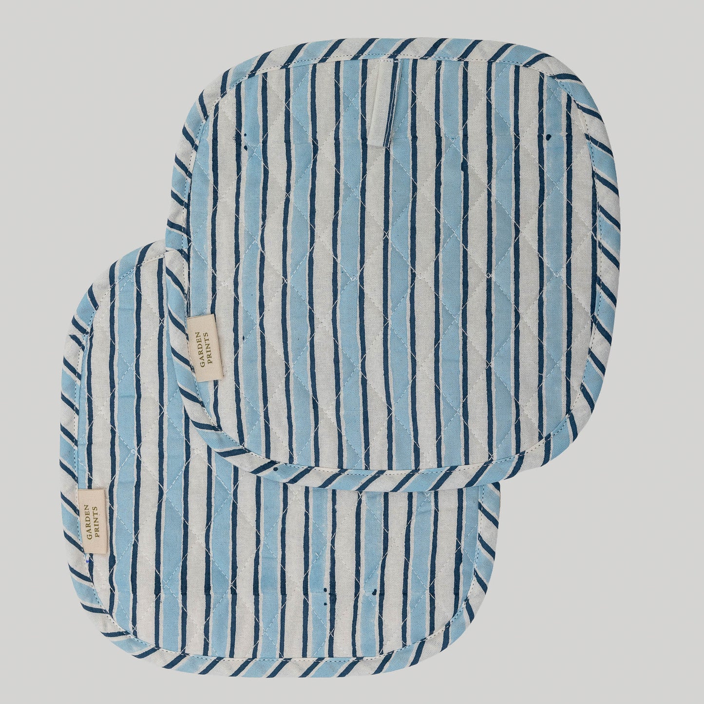 Meadow Stripe Quilted Cotton Pot Holder