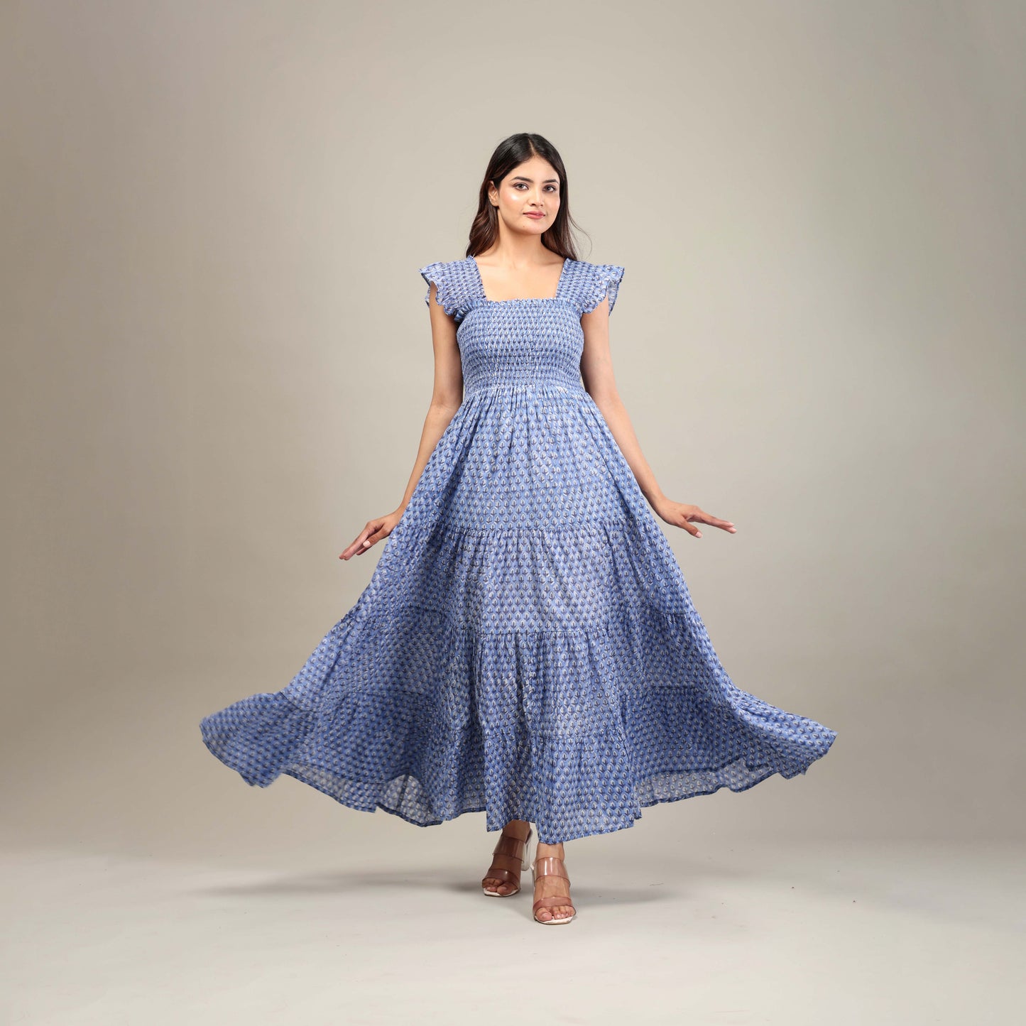 Bella Smocked Maxi Dress