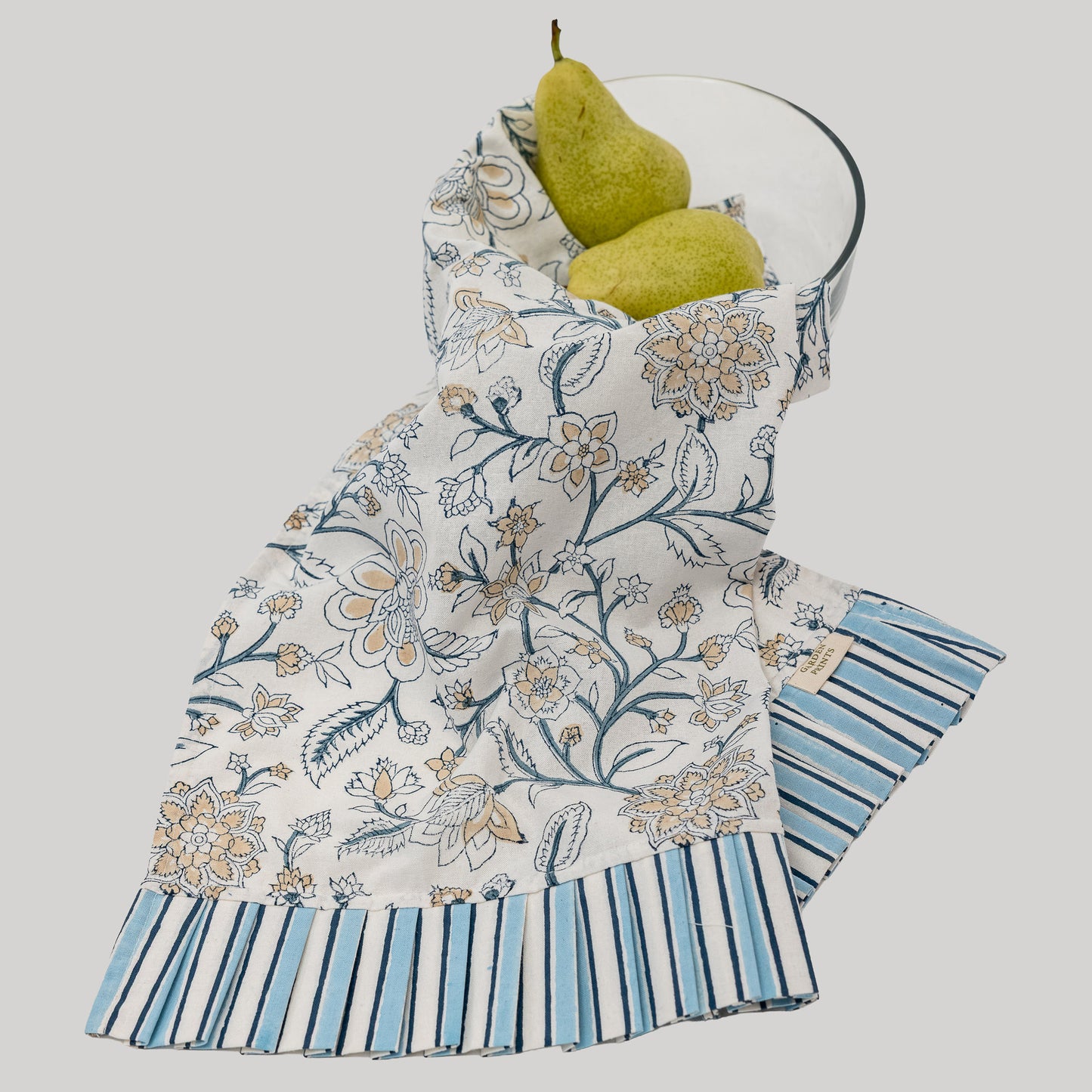 Meadow Bloom & Stripe Tea Towel Set