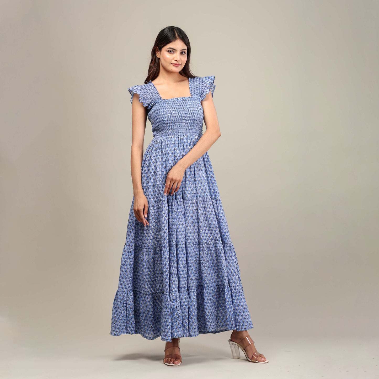 Bella Smocked Maxi Dress