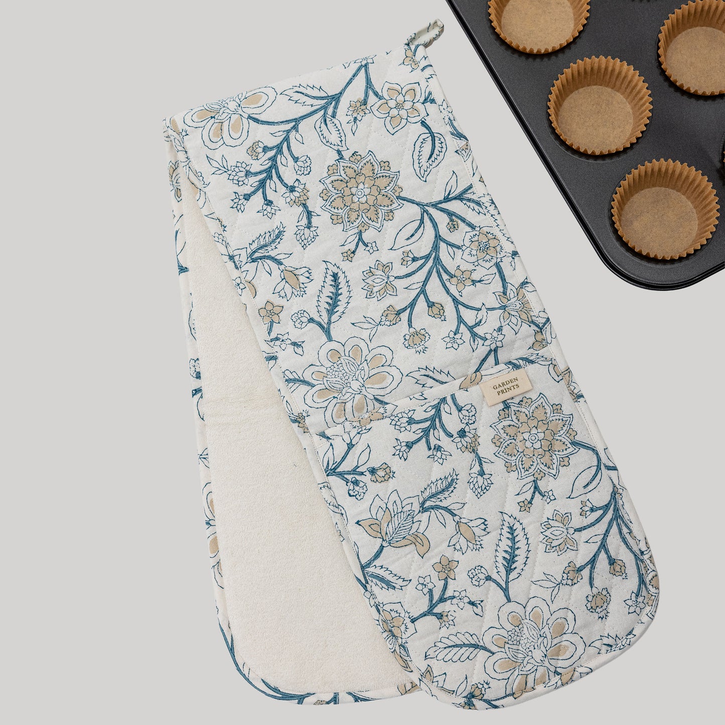 Meadow Bloom Quilted Double Oven Mitt
