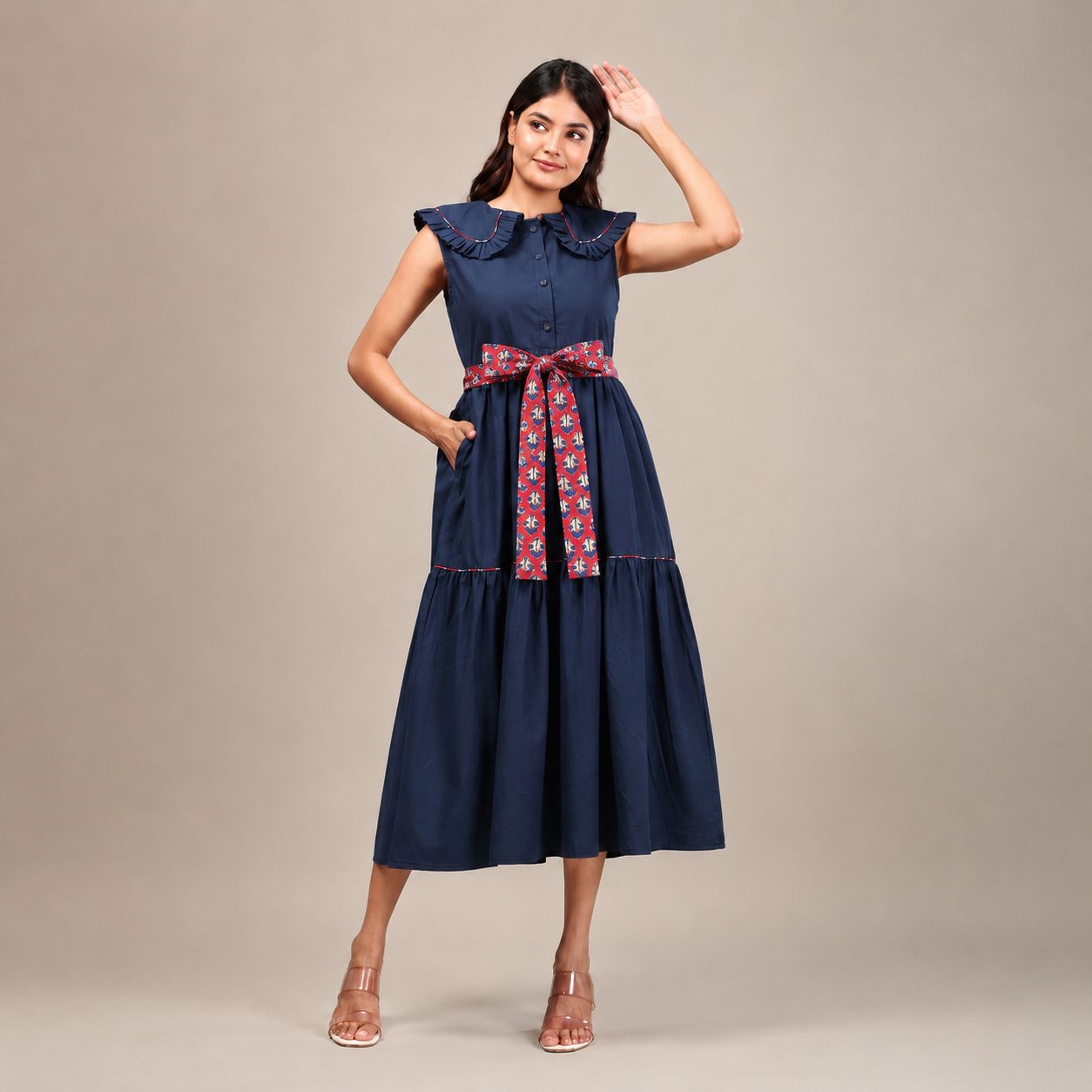 Indigo Midi Dress